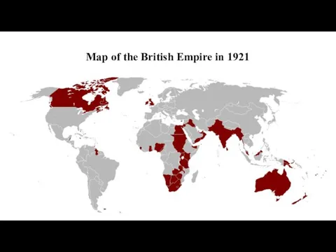 Map of the British Empire in 1921