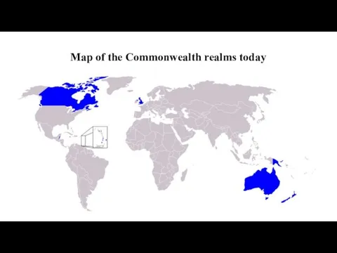 Map of the Commonwealth realms today