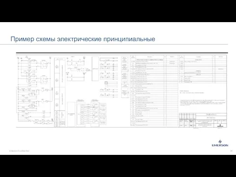 Пример схемы электрические принципиальные Emerson Confidential