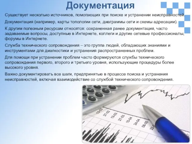 Документация Существует несколько источников, помогающих при поиске и устранении неисправностей. Документация