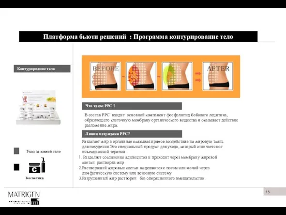 Платформа бьюти решений : Программа контурирование тело Контурирвание тело В состав