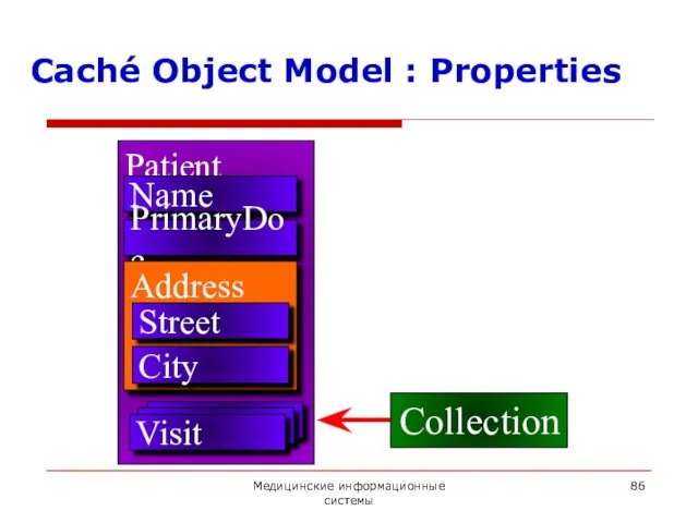 Медицинские информационные системы Caché Object Model : Properties