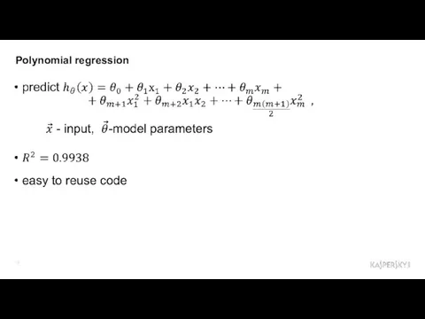Polynomial regression