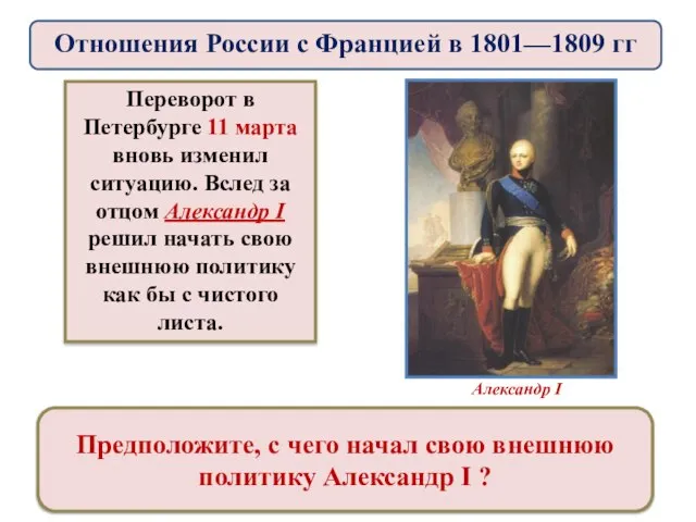 Переворот в Петербурге 11 марта вновь изменил ситуацию. Вслед за отцом