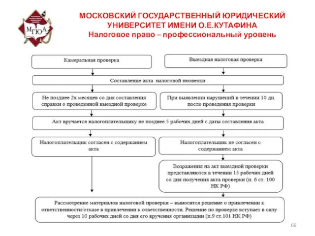 МОСКОВСКИЙ ГОСУДАРСТВЕННЫЙ ЮРИДИЧЕСКИЙ УНИВЕРСИТЕТ ИМЕНИ О.Е.КУТАФИНА Налоговое право – профессиональный уровень