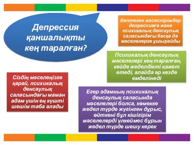 Депрессия қаншалықты кең таралған? Психикалық денсаулық мәселелері кең таралған, кейде жеделдікті