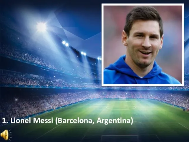 1. Lionel Messi (Barcelona, Argentina)