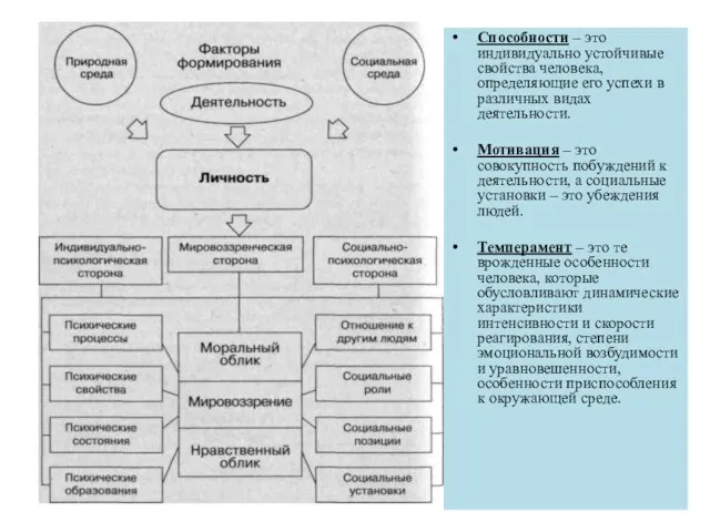 Способности – это индивидуально устойчивые свойства человека, определяющие его успехи в