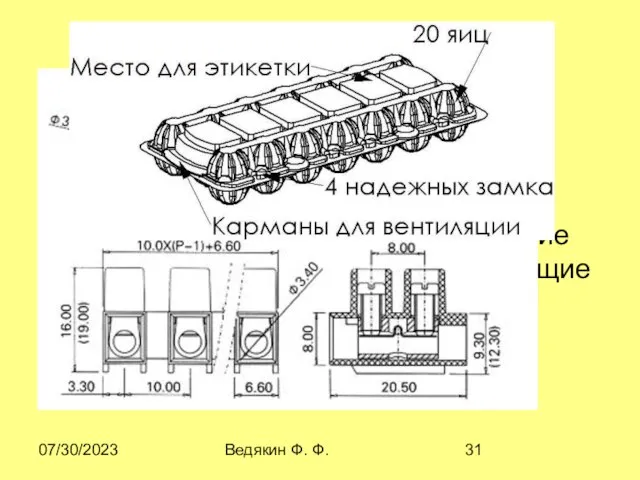 07/30/2023 Ведякин Ф. Ф. ЭЛЕКТPОМОHТАЖHЫЙ, МОHТАЖHЫЙ, УПАКОВОЧHЫЙ ЧЕPТЕЖИ - документы, содержащие