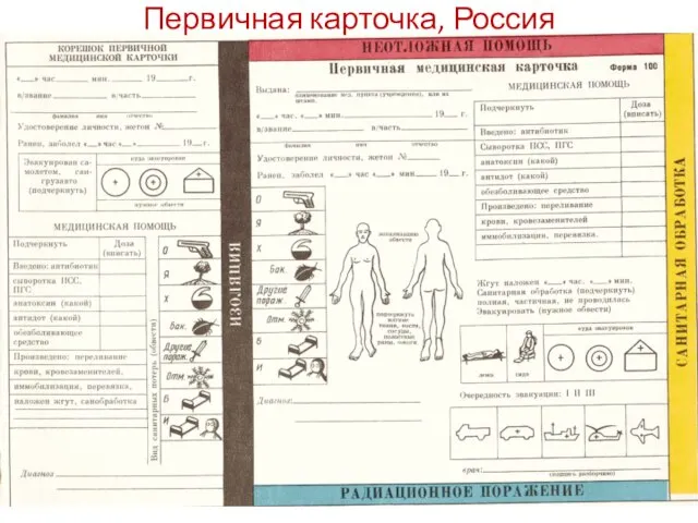 Первичная карточка, Россия