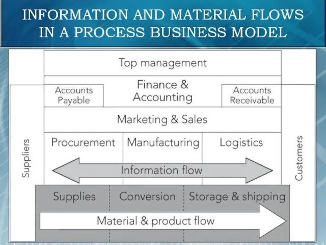 INFORMATION AND MATERIAL FLOWS IN A PROCESS BUSINESS MODEL