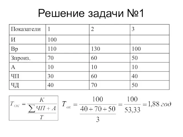 Решение задачи №1