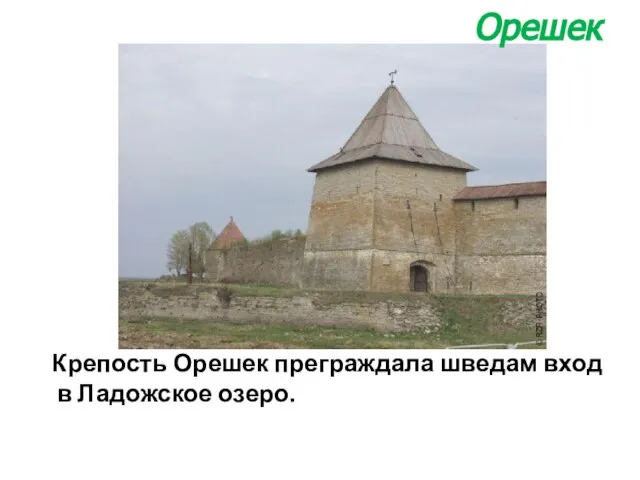 Крепость Орешек преграждала шведам вход в Ладожское озеро. Орешек