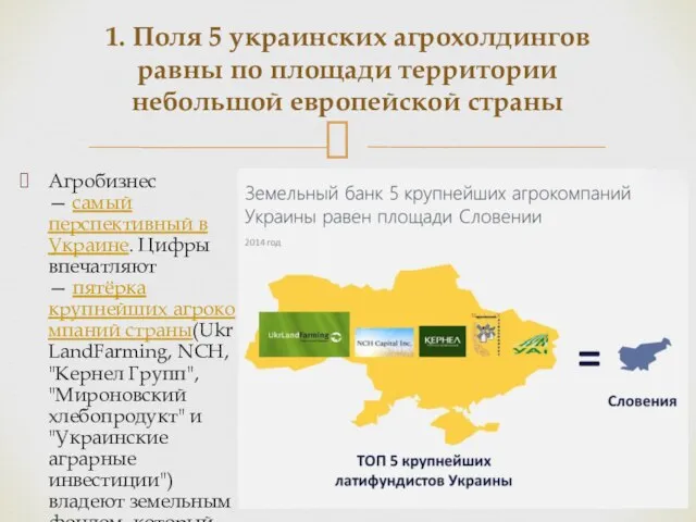 Агробизнес — самый перспективный в Украине. Цифры впечатляют — пятёрка крупнейших