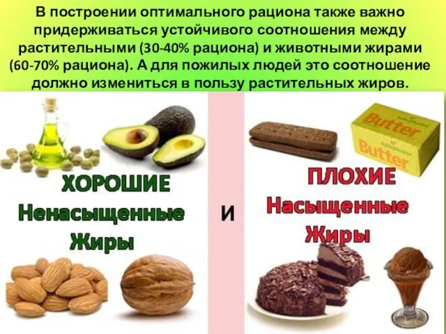 В построении оптимального рациона также важно придерживаться устойчивого соотношения между растительными