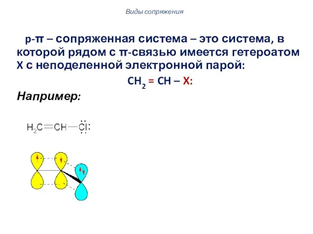 p-π – сопряженная система – это система, в которой рядом с