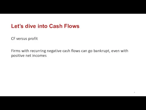 Let’s dive into Cash Flows CF versus profit Firms with recurring