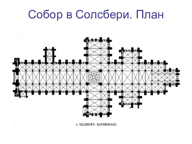 Собор в Солсбери. План