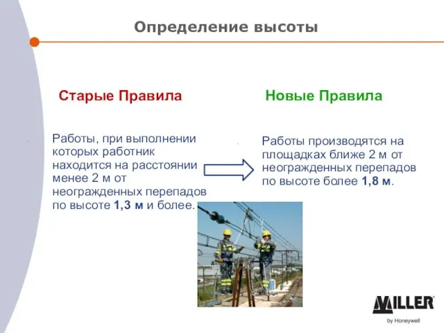 Определение высоты Старые Правила Работы, при выполнении которых работник находится на