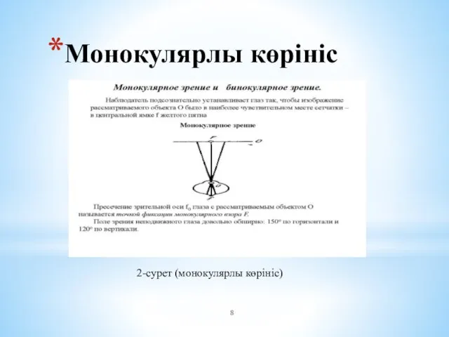 Монокулярлы көрініс 2-сурет (монокулярлы көрініс)