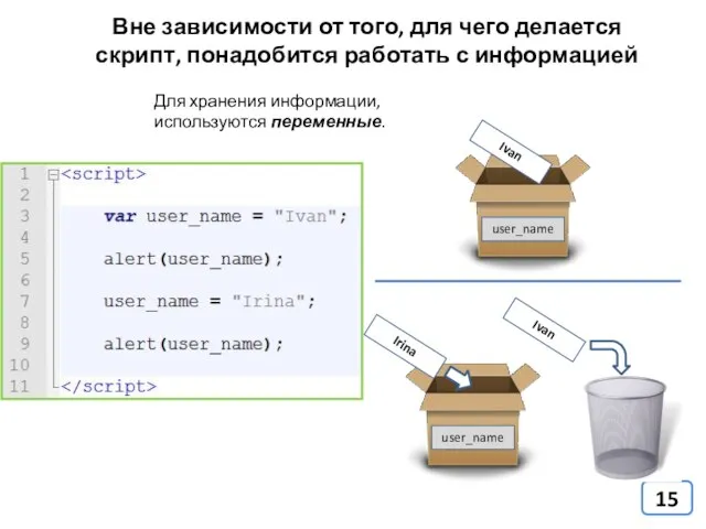 Вне зависимости от того, для чего делается скрипт, понадобится работать с