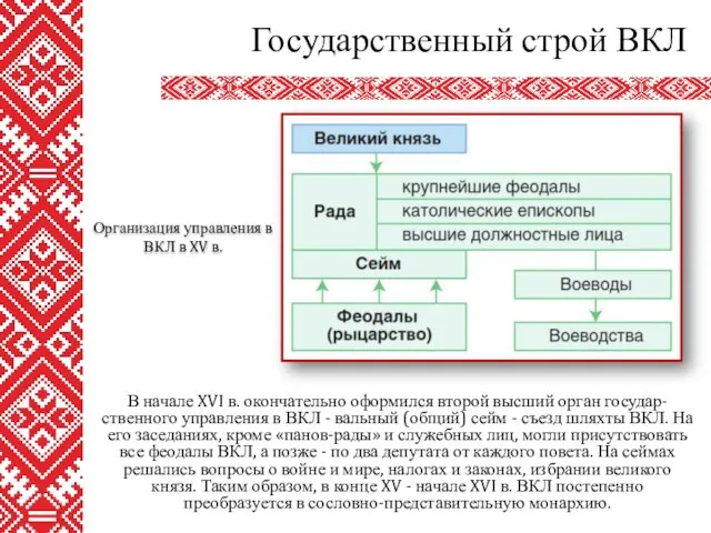 В начале XVI в. окончательно оформился второй высший орган государ-ственного управления