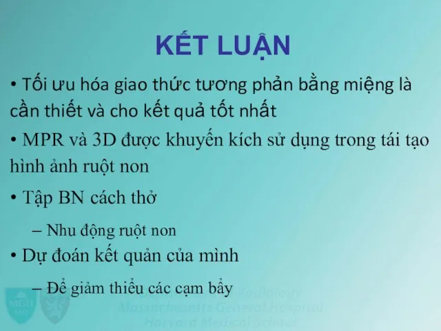 KẾT LUẬN • Tối ưu hóa giao thức tương phản bằng