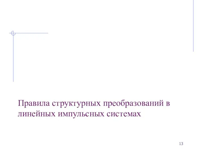 Правила структурных преобразований в линейных импульсных системах