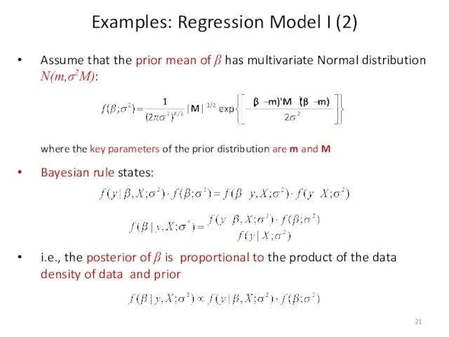 Assume that the prior mean of β has multivariate Normal distribution