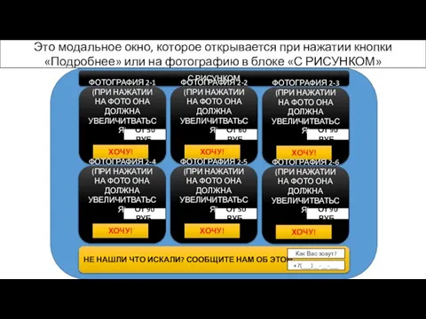 Это модальное окно, которое открывается при нажатии кнопки «Подробнее» или на