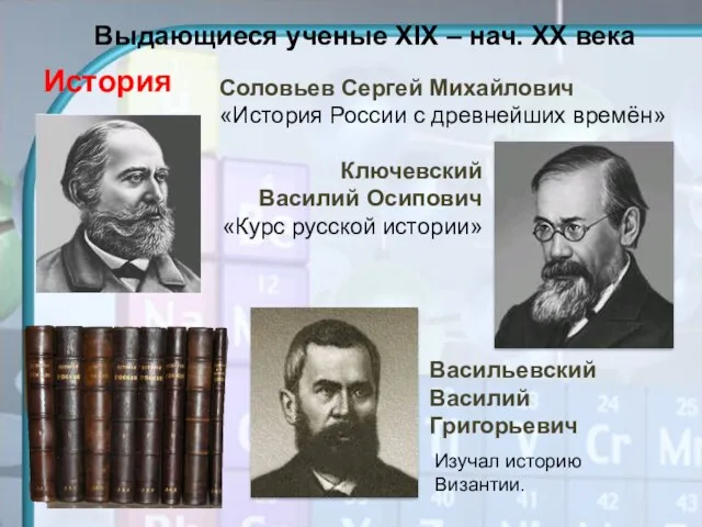 История Соловьев Сергей Михайлович «История России с древнейших времён» Ключевский Василий