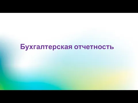 Бухгалтерская отчетность