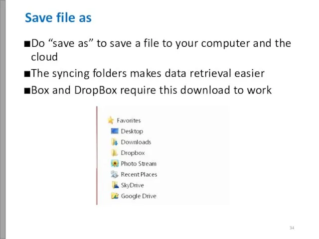 Do “save as” to save a file to your computer and