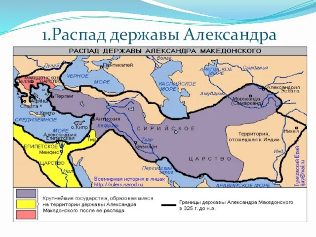 1.Распад державы Александра