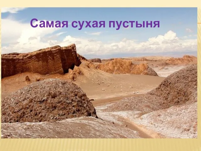 Самая сухая пустыня