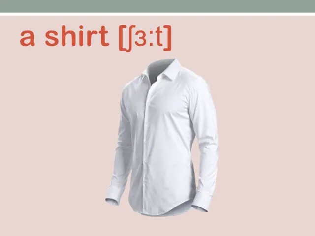 a shirt [ʃɜ:t]