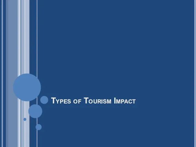 Types of Tourism Impact