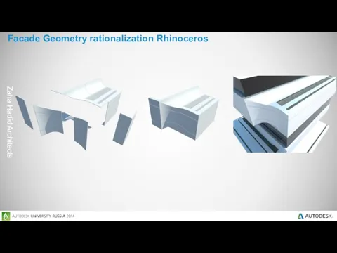 Facade Geometry rationalization Rhinoceros Zaha Hadid Architects