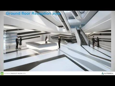 Ground floor Reception area Zaha Hadid Architects