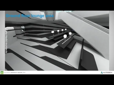 Ground floor lounge area Zaha Hadid Architects