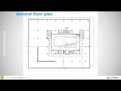 General floor plan Zaha Hadid Architects