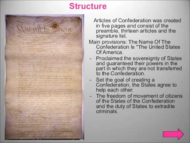 Articles of Confederation was created in five pages and consist of