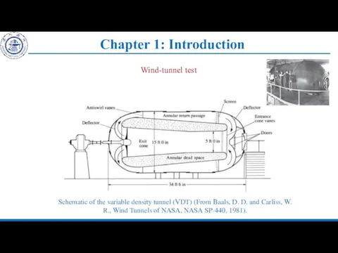 Chapter 1: Introduction Schematic of the variable density tunnel (VDT) (From