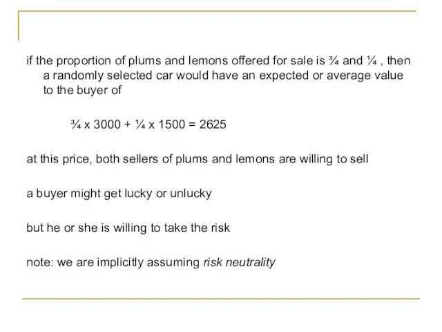if the proportion of plums and lemons offered for sale is