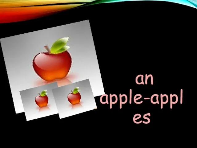 +S an apple-apples