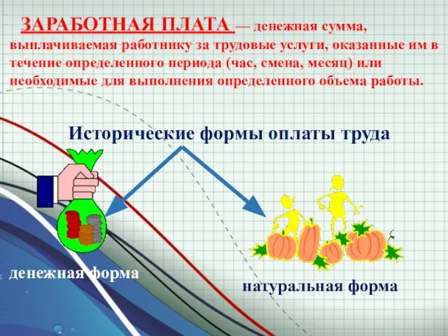 ЗАРАБОТНАЯ ПЛАТА — денежная сумма, выплачиваемая работнику за трудовые услуги, оказанные