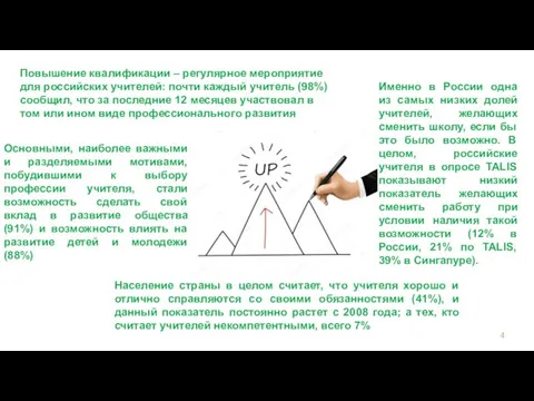 Основными, наиболее важными и разделяемыми мотивами, побудившими к выбору профессии учителя,