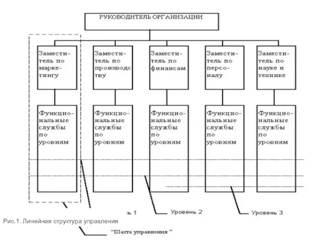 Рис.1. Линейная структура управления