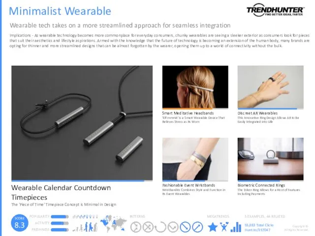 Minimalist Wearable Wearable tech takes on a more streamlined approach for