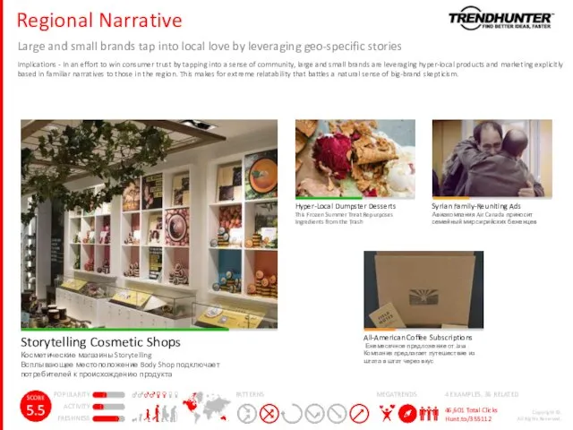 Regional Narrative Large and small brands tap into local love by